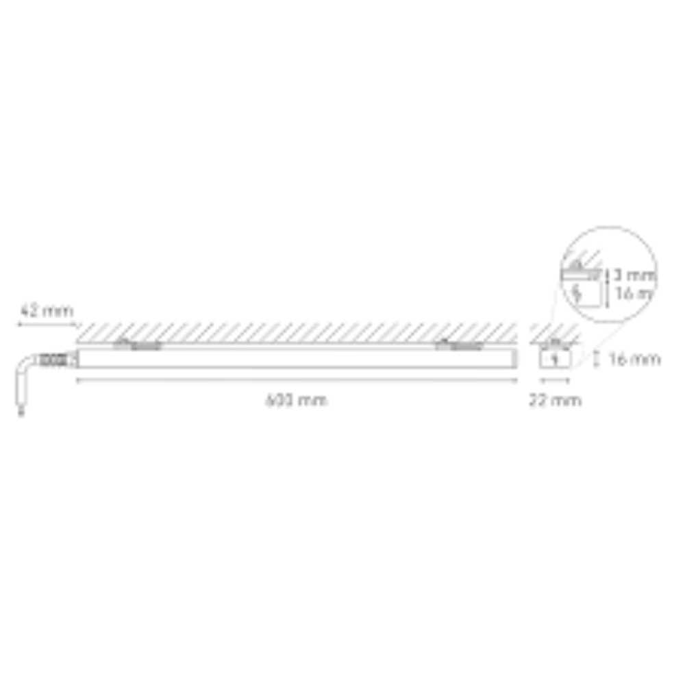 BL FLAT 600 P.M 4W 127V AF 3000K BC OP