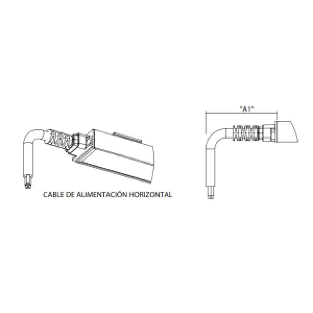 LUMINARIO LED SERIE III BL FLAT 35W/100-140V. 1800MM. NEGRO 6000K LUZ DE DIA ELECTROMAG