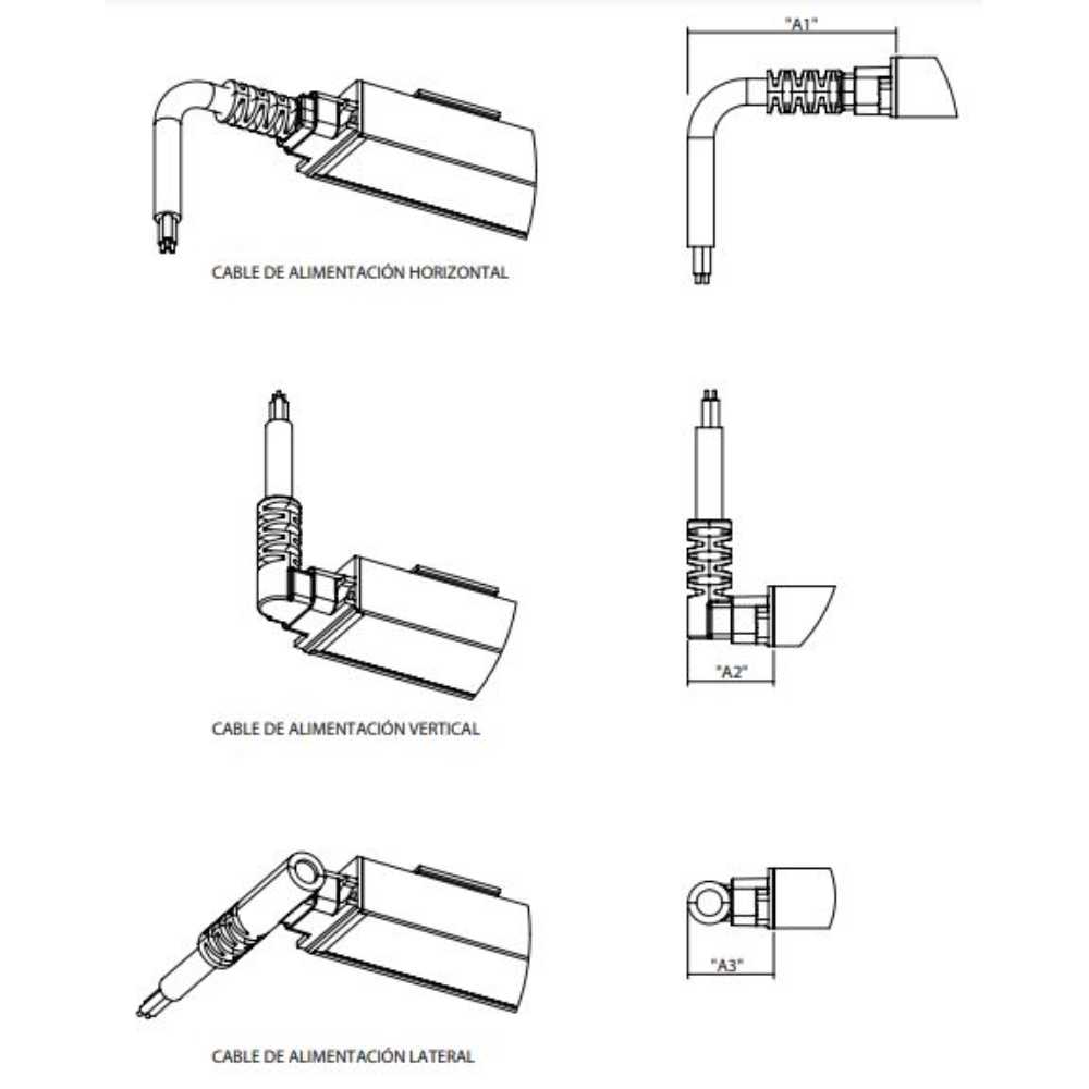 LUMINARIO LED SERIE III BL FLAT 35W/100-140V. 1800MM. NEGRO 3000K LUZ CALIDA ELECTROMAG
