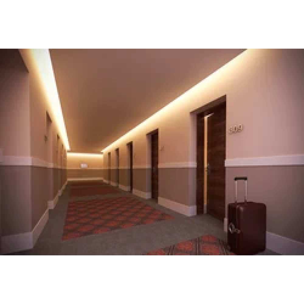 LUMINARIO LED SERIE III BL FLAT 35W/100-140V. 1800MM. NEGRO 3000K LUZ CALIDA ELECTROMAG