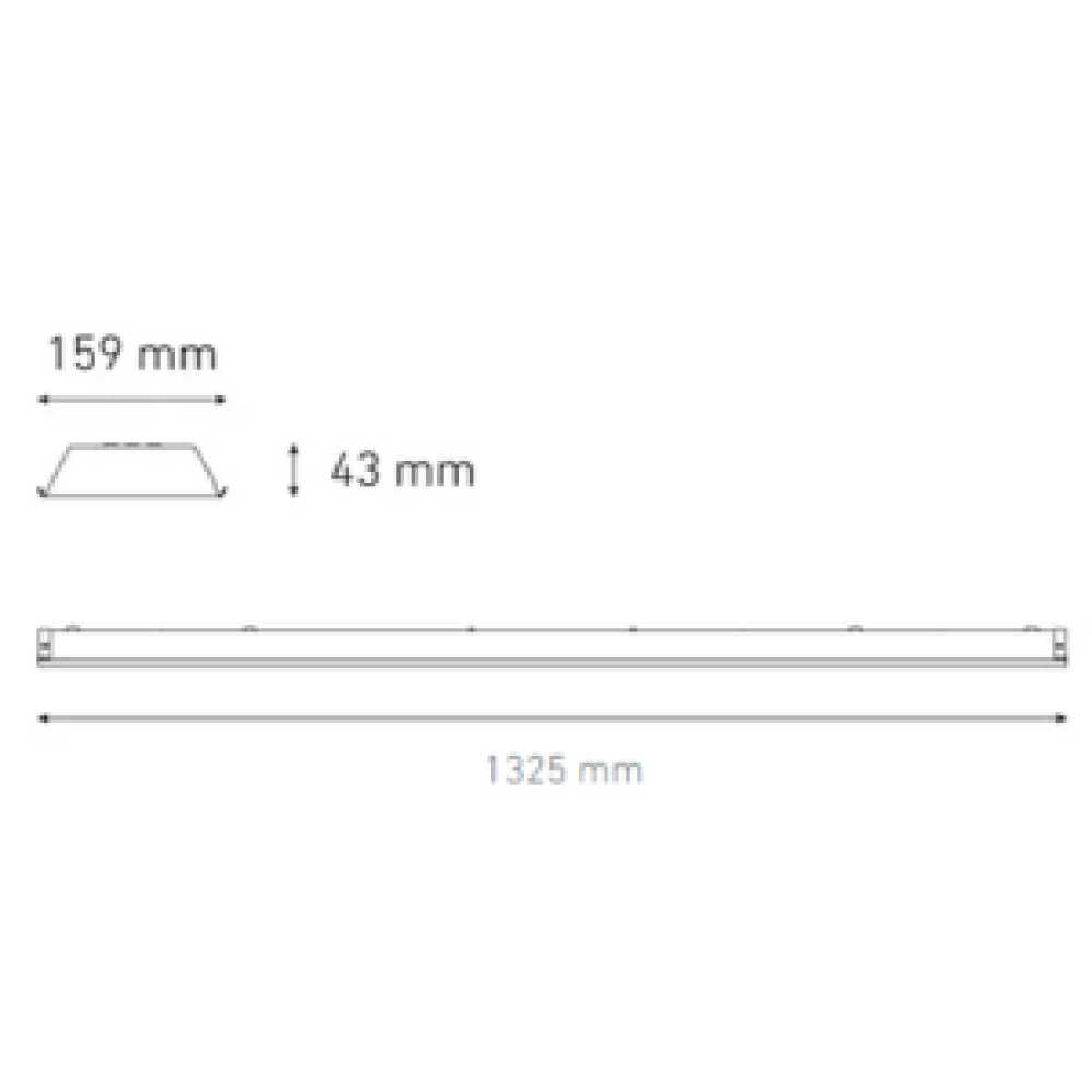 GABINETE INDUSTRIAL METALICO GEMINIS T8 LED 2X16W/100-240V. 3000K LUZ CALIDA ELECTROMAG