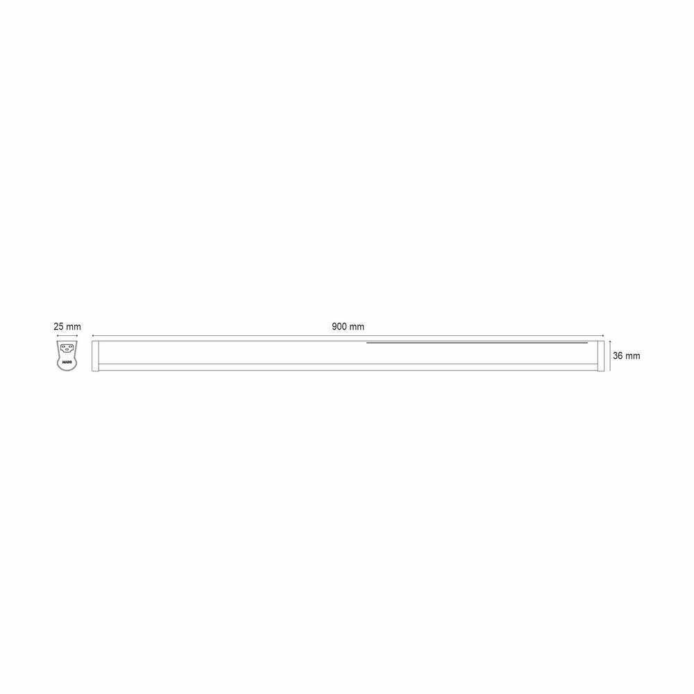 LUMINARIO LINEAL LED BL STICK 14W/100-240V. 900MM. BLANCO 6000K LUZ DE DIA ELECTROMAG
