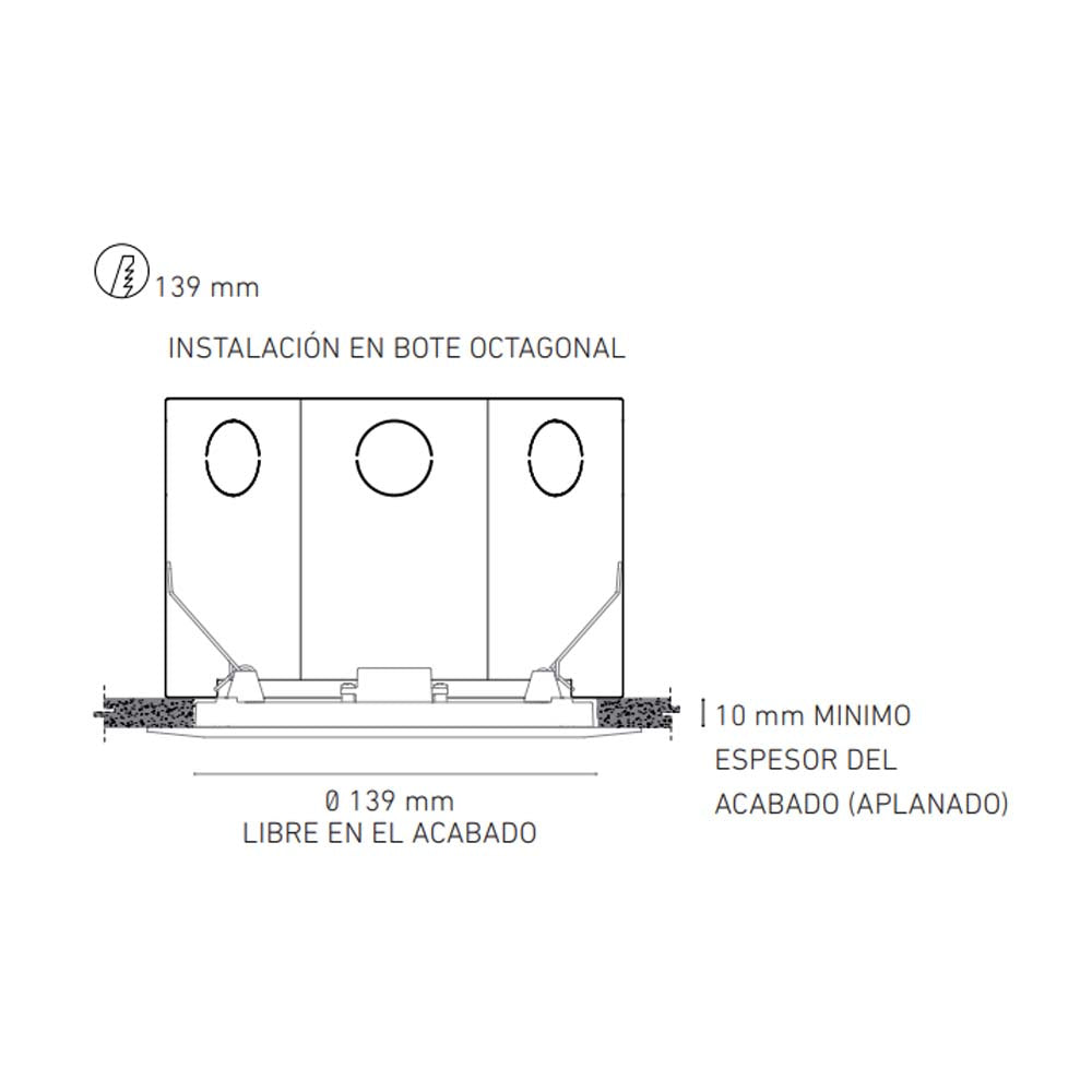 LUNA 9 FLAT II B 90-140V BF 4000K BLANCO *** HAE ***