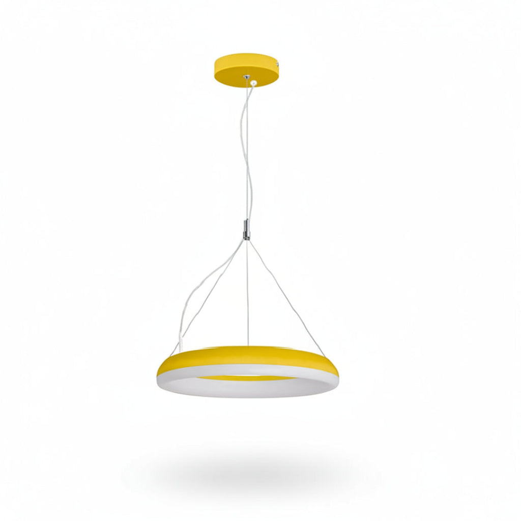 LUMINARIO LED SUSPENDIDO DONNA 25 14W/100-140V. AMARILLO SOFT 4000K LUZ NEUTRA ELECTROMAG