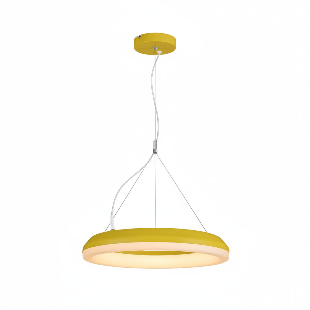 LUMINARIO LED SUSPENDIDO DONNA 40 27W/100-140V. AMARILLO SOFT 4000K LUZ NEUTRA ELECTROMAG