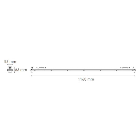 LUM SOBREPONER GAMMA TOT 1200 30W 90-240V 6000K TRANS MCA ELECTROMAG