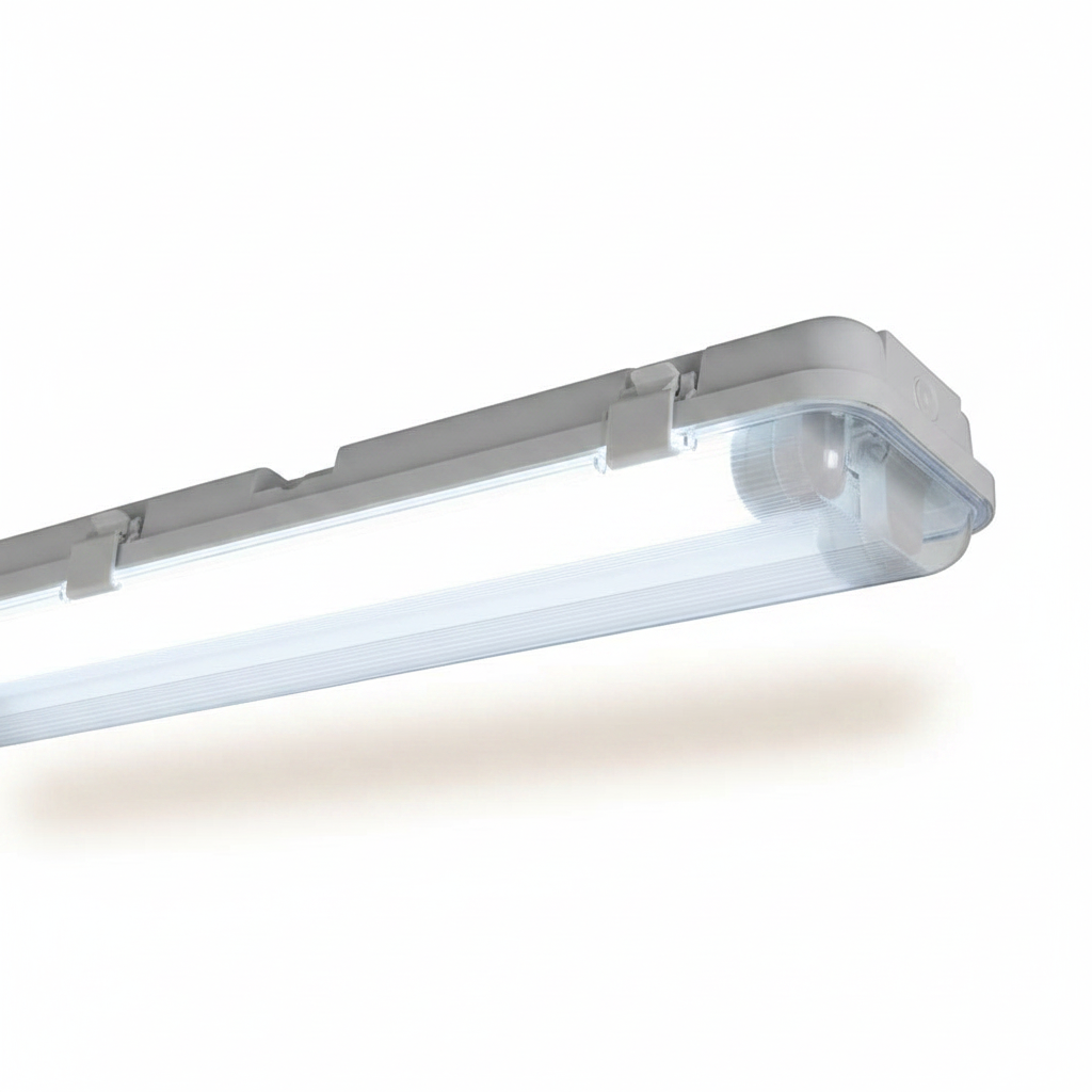 LUMINARIO LED INDUSTRIAL GAMMA LED T8 B 2X16W/100-240V. TRANSPARENTE 4000K LUZ NEUTRA ELECTROMAG