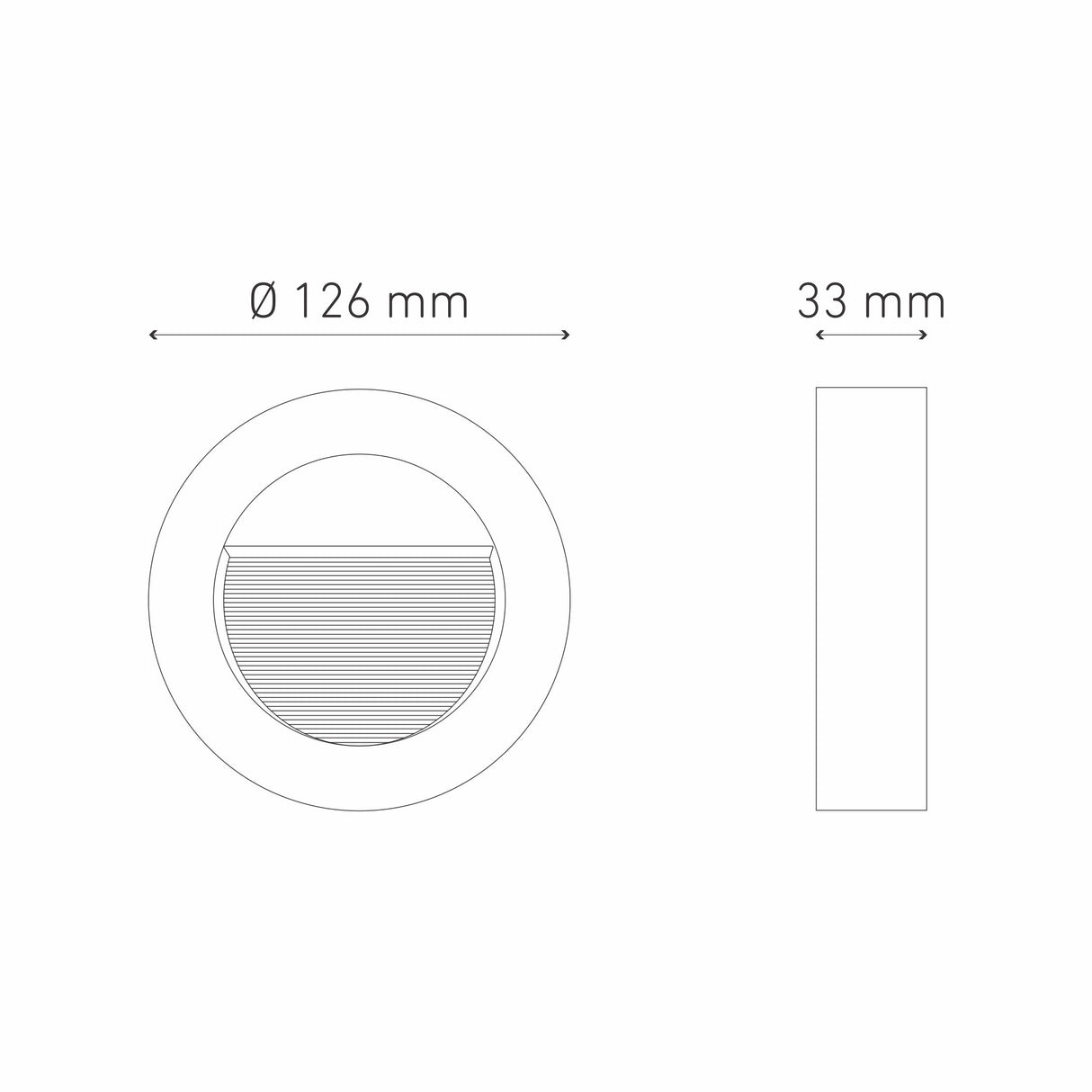LUMINARIO LED CIRCULAR EMPOTRAR/SOBREPONER SW 10 1.6W/100-240V. BLANCO 2700K LUZ CALIDA ELECTROMAG