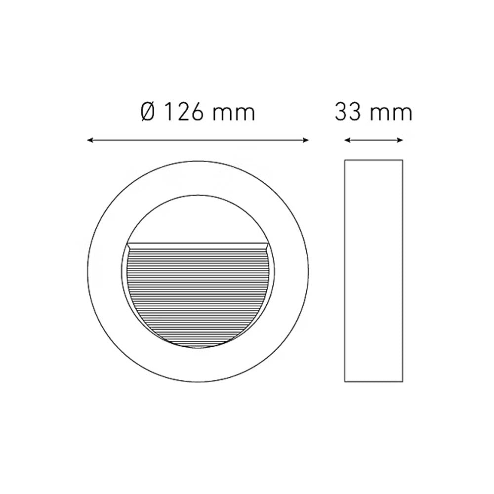 LUMINARIO LED CIRCULAR EMPOTRAR/SOBREPONER SW 10 1.6W/100-240V. BLANCO 4000K LUZ NEUTRA ELECTROMAG