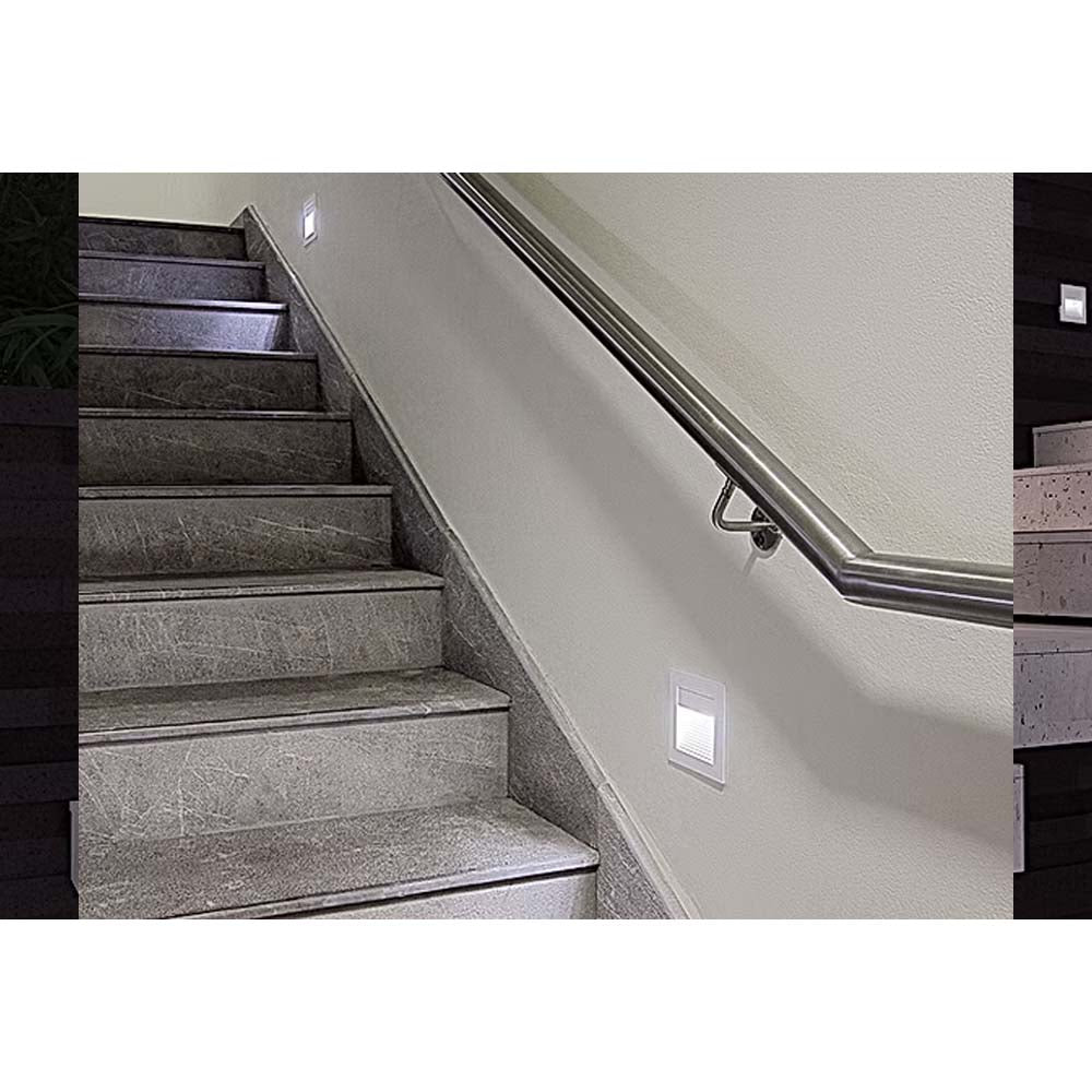LUMINARIO LED CUADRADO EMPOTRAR/SOBREPONER SW 40 1.6W/100-240V. BLANCO 4000K LUZ NEUTRA ELECTROMAG