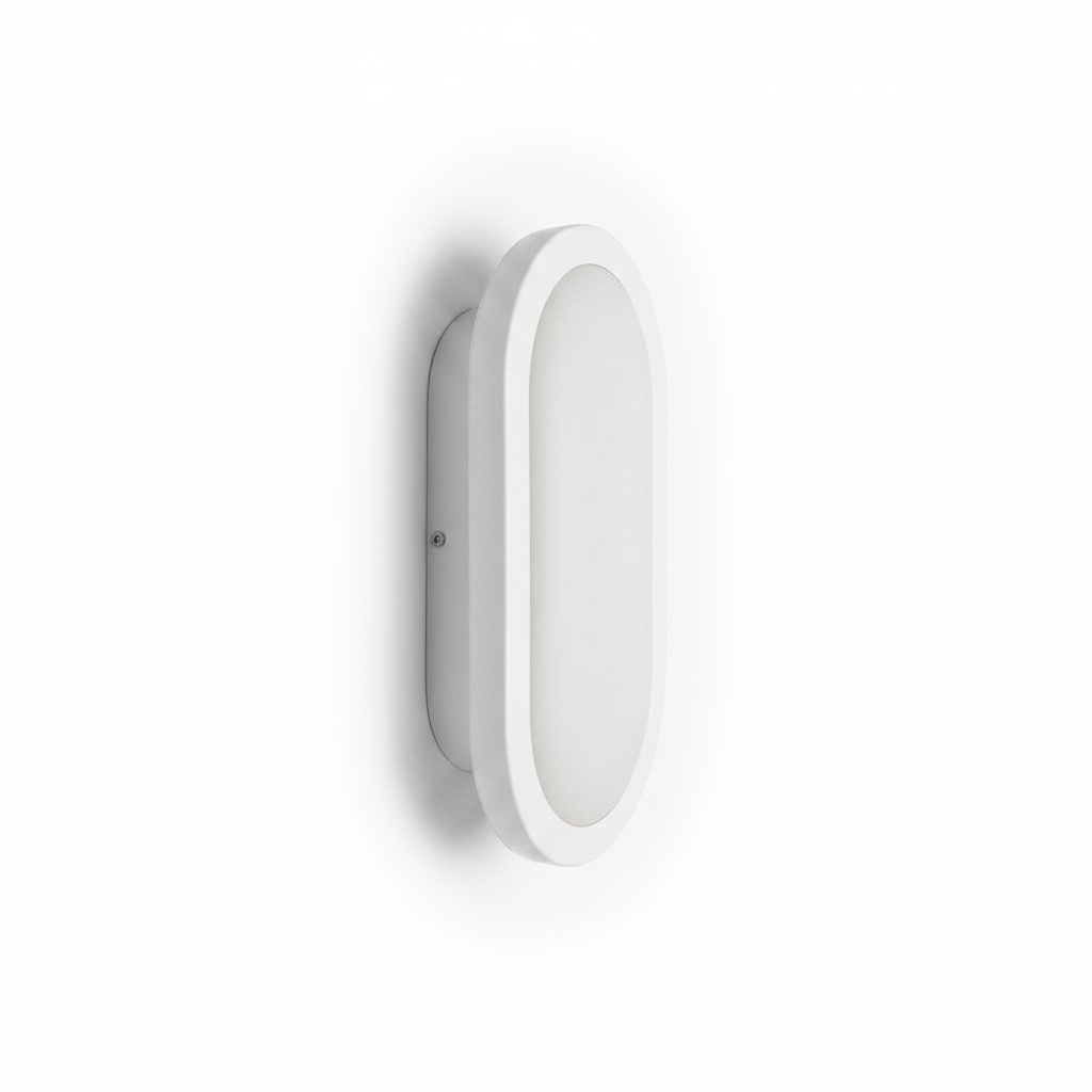 LUMINARIO DECORATIVO ECLIPSE OVAL LED 18 13W/100-240V. BLANCO 3000K LUZ CALIDA ELECTROMAG