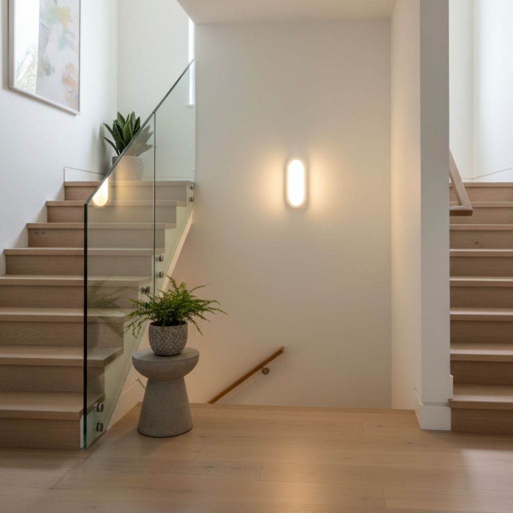 LUMINARIO DECORATIVO ECLIPSE OVAL LED 18 13W/100-240V. BLANCO 3000K LUZ CALIDA ELECTROMAG