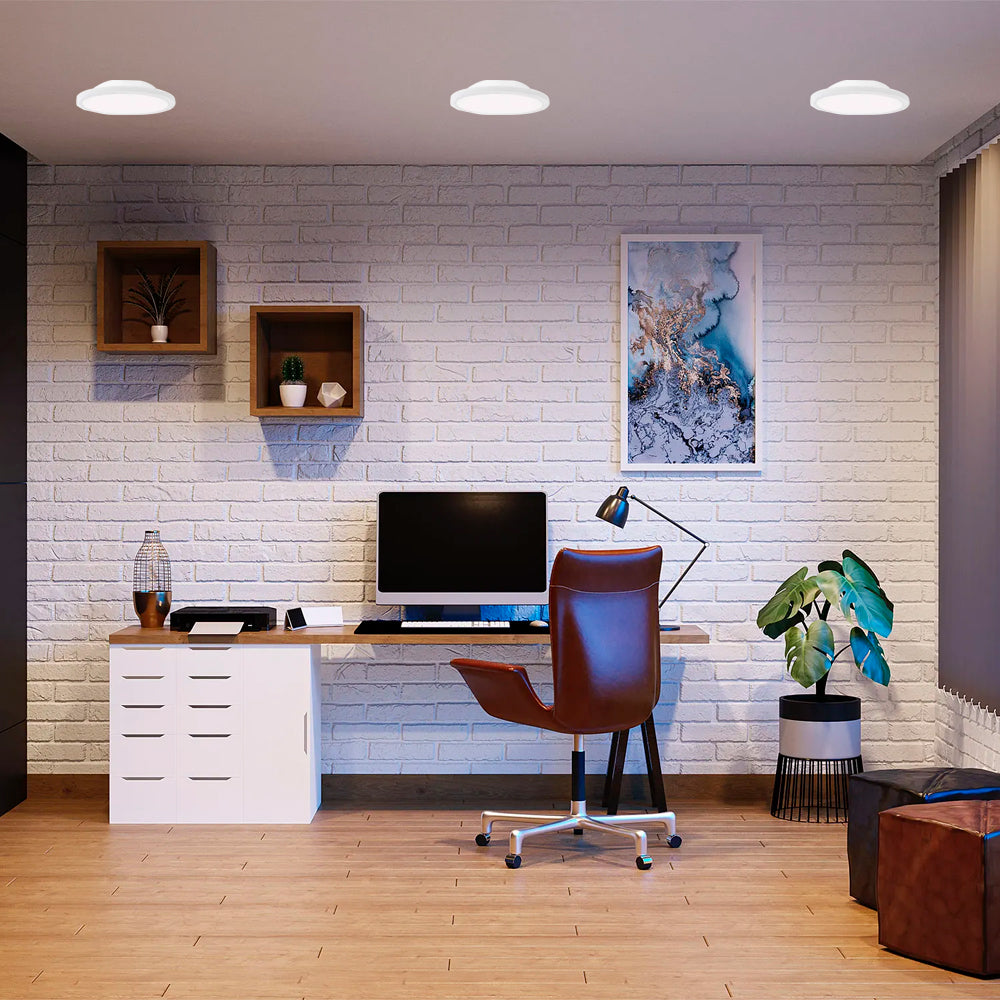 LUMINARIO DECORATIVO ECLIPSE LED 25 18W/100-240V. BLANCO 4000K LUZ NEUTRA ELECTROMAG