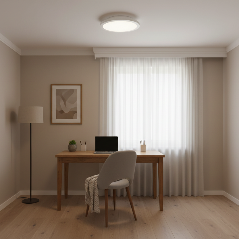 LUMINARIO DECORATIVO ECLIPSE LED 25 18W/100-240V. BLANCO 4000K LUZ NEUTRA ELECTROMAG