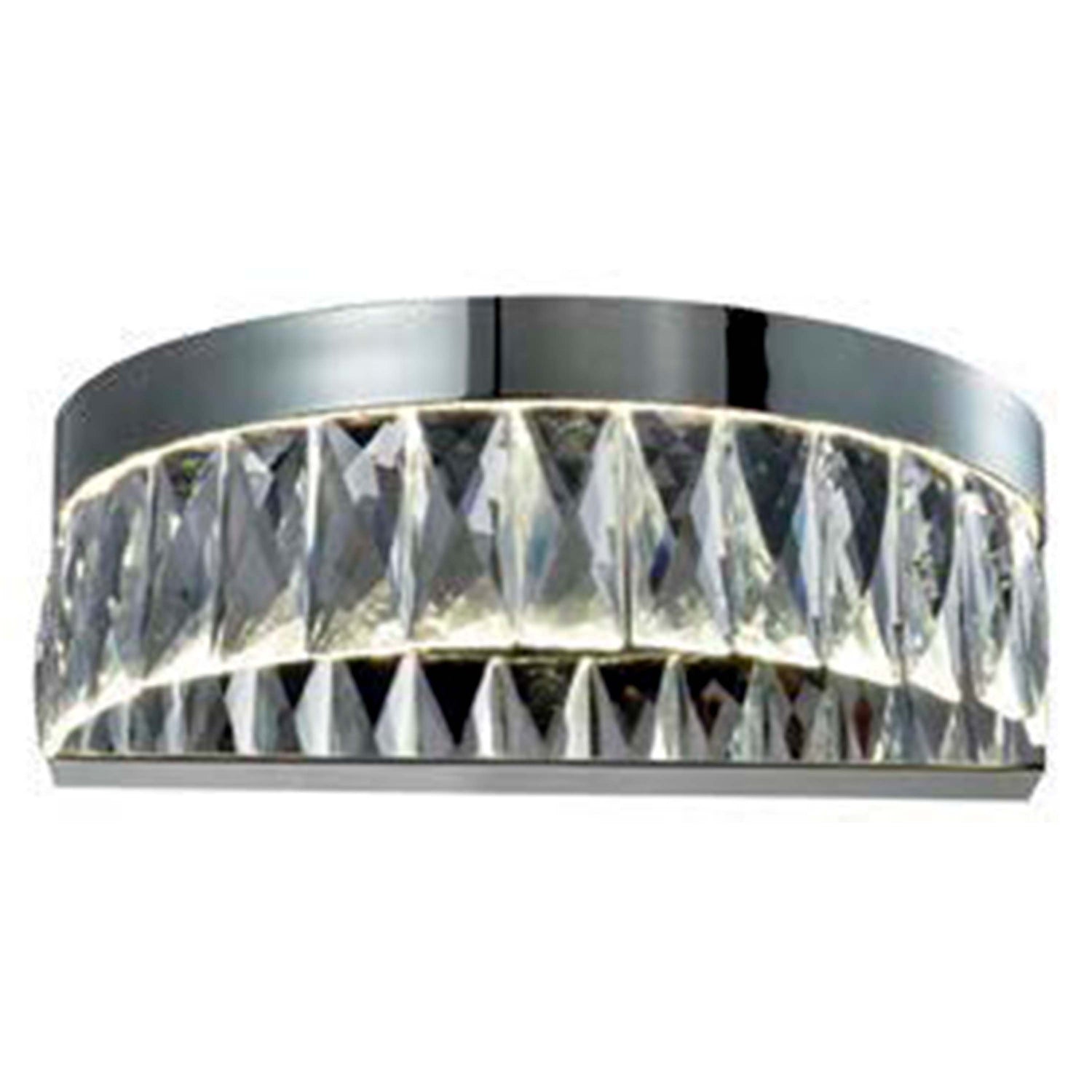 LUMINARIA LED DE PARED CROMO/CRISTAL 10 W ROYAL STRATTO *** HA. LUMI ***