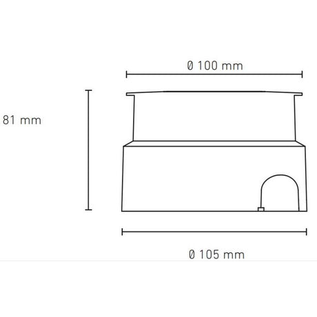 LUMINARIO LED EMPOTRAR PISO EP 100 3.5W/100-305V. 18 INOXIDABLE 2700K. LUZ CALIDA ELECTROMAG