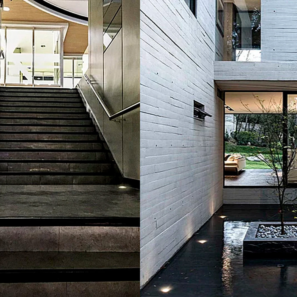 LUMINARIO LED EMPOTRAR PISO EP 120 8W/100-305V. 18 GRIS 4000K. LUZ NEUTRA ELECTROMAG