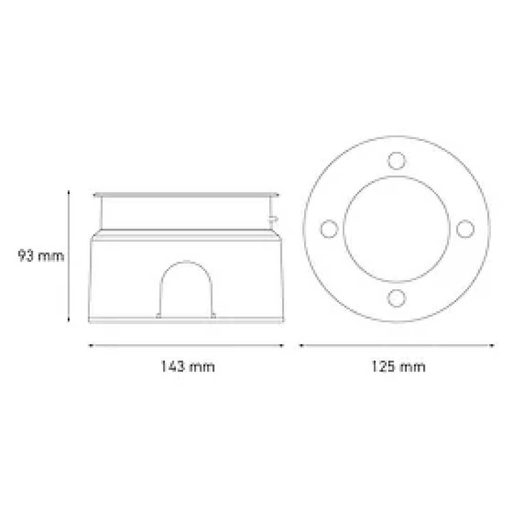 LUMINARIO LED EMPOTRAR PISO EP 120 8W/100-305V. 18 INOXIDABLE 2700K. LUZ CALIDA ELECTROMAG