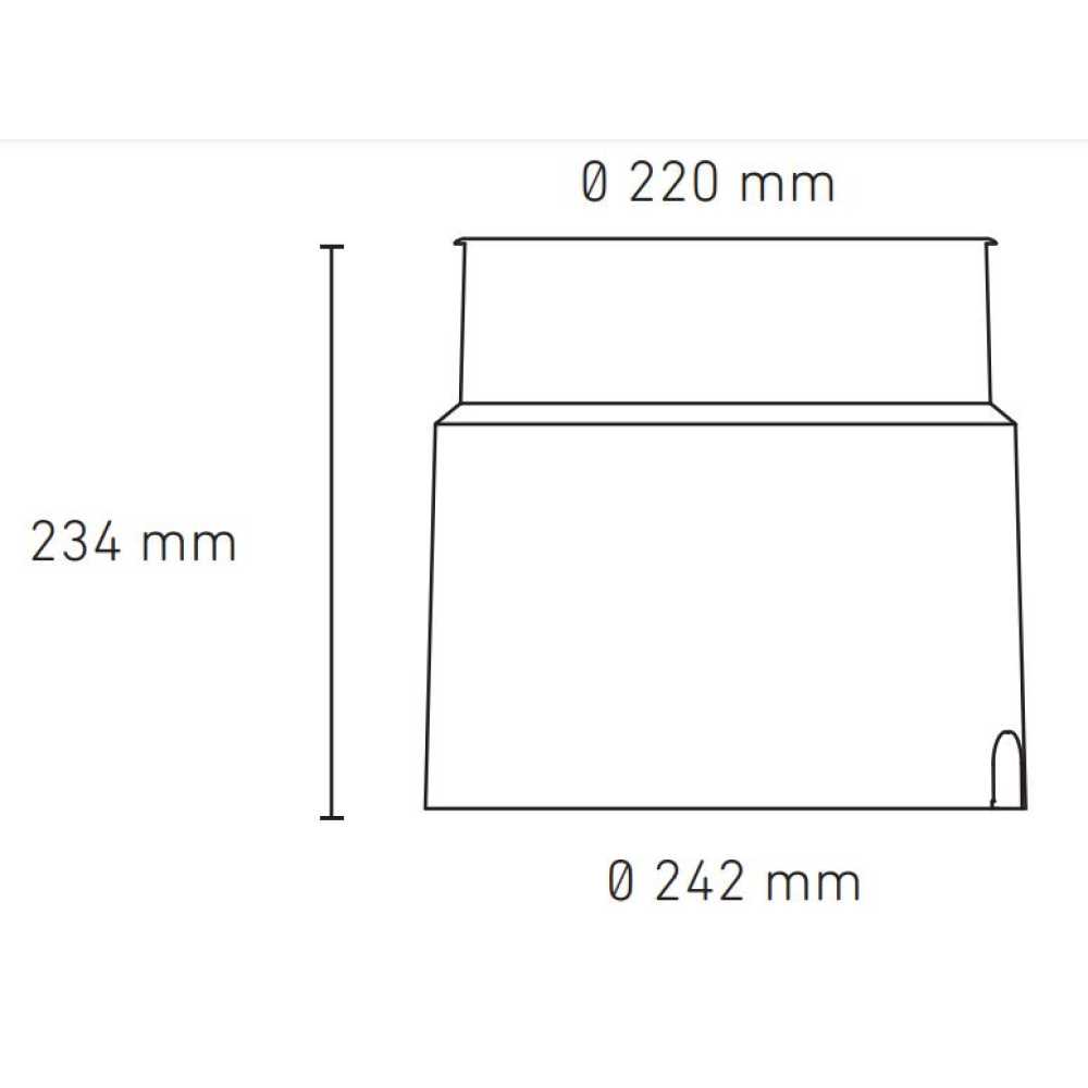 LUMINARIO LED EMPOTRAR PISO EP 220 22W/100-305V. 18 INOXIDABLE 2700K. LUZ CALIDA ELECTROMAG