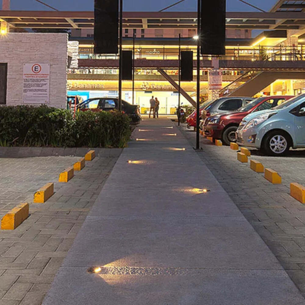 LUMINARIO LED EMPOTRAR PISO SIDE EMITTER 1 S 2W/100-240V. GRIS 2700K LUZ CALIDA ELECTROMAG