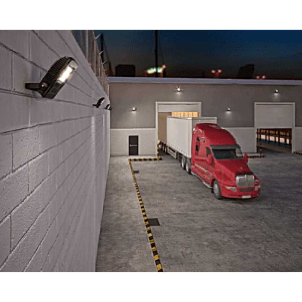 LUMINARIO LED PROYECTOR SOBREPONER MURO/PISO KR 130 130W/100-240V. 60X90 GRIS 6000K LUZ DE DIA ELECTROMAG