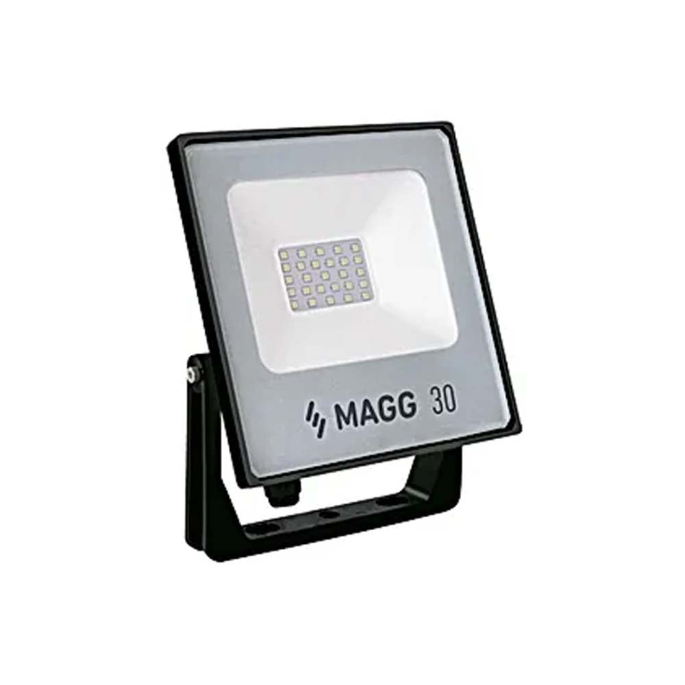LUMINARIO LED PROYECTOR SOBREPONER SEC 30 30W/100-240V. NEGRO 6000K LUZ DE DIA ELECTROMAG
