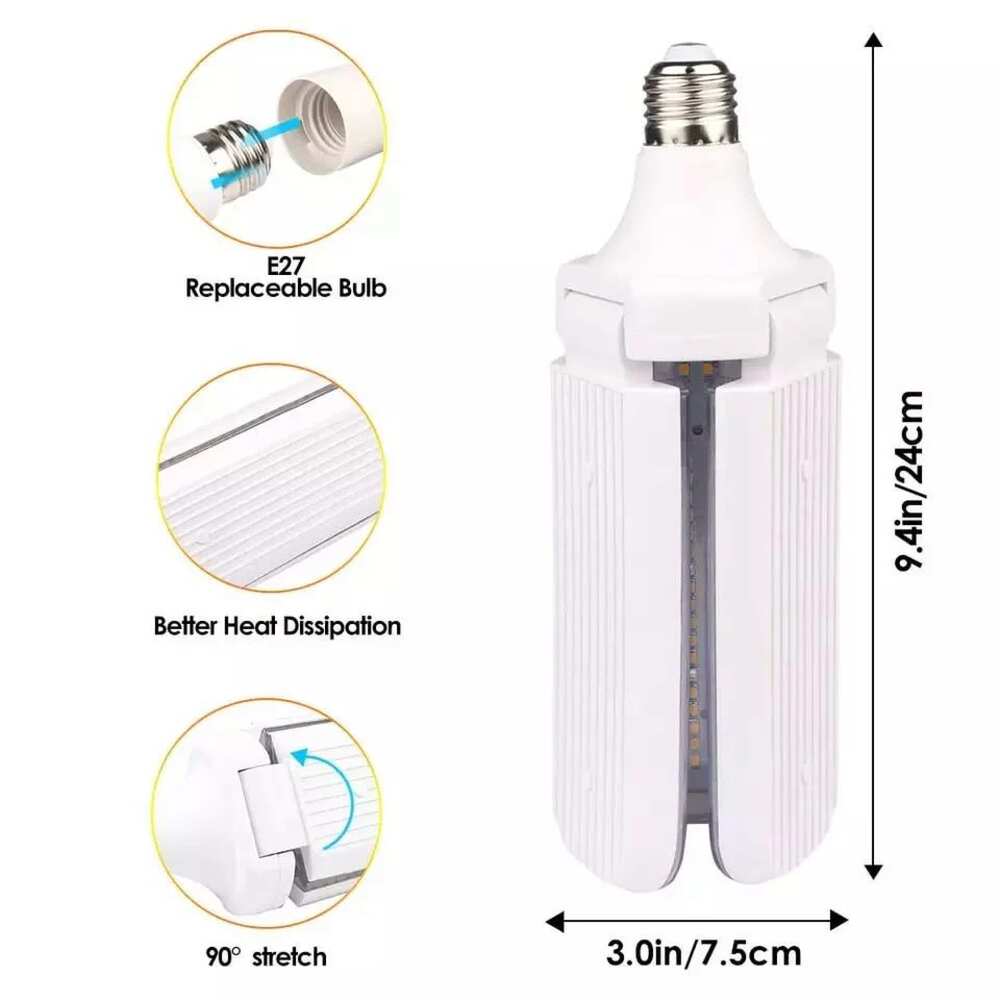 FOCO FAN 40W 6500K E27127V 120 GRADOS MCA MLESSO *** SIN TIEMPO DE ENTREGA ***