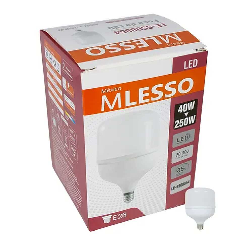 FOCO GLOBO 40W 127V 6500K E26 1600LM MCA MLESSO