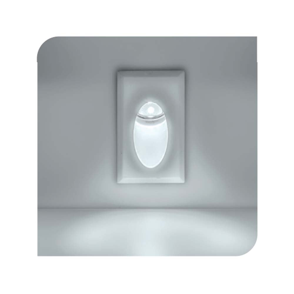LUM.EMP.PARED LED BCALIDO OVALADA 1W 90-260V ILUMILEDS ***HAE 2024***
