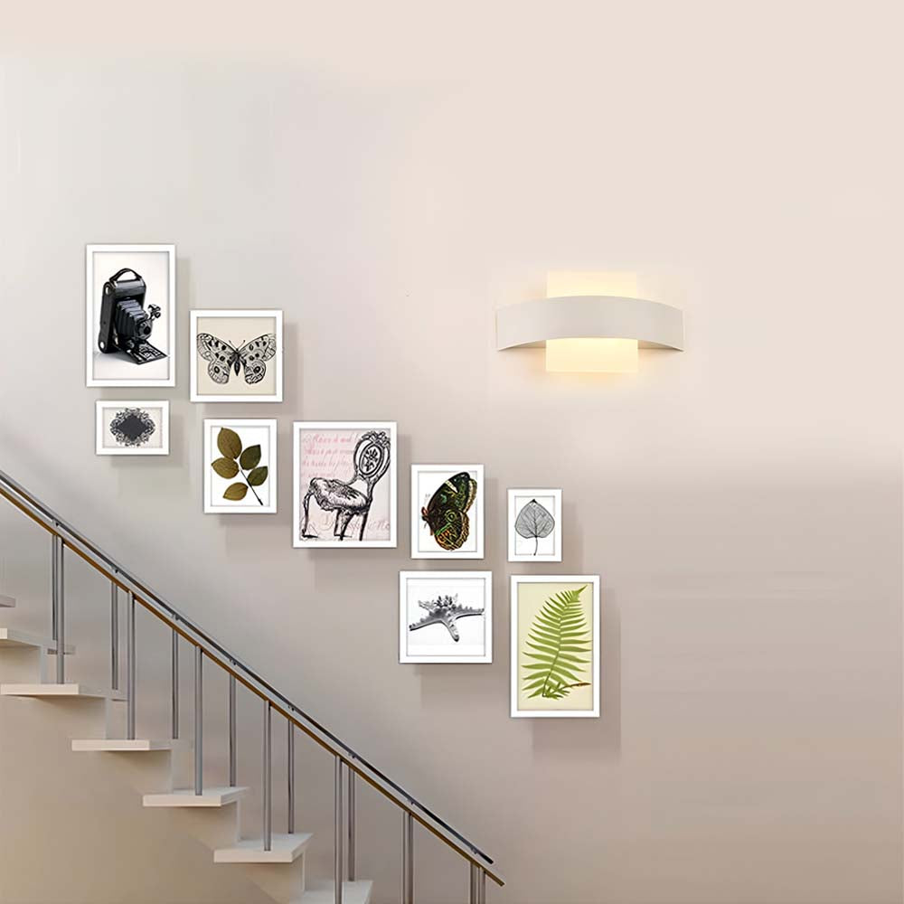 LUMINARIO SOBREPONER PARED 5W/85-265V. ACERO ACRILICO BLANCO IP20