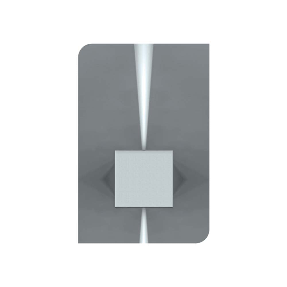 LUMINARIO DE PARED SOBREPONER CUBO DE LED ACABADO GRIS 6W, 3000K 2 SALIDAS OPTICA AJUSTABLE 85-265V IP65 ILUMILEDS ***HAE 2024***