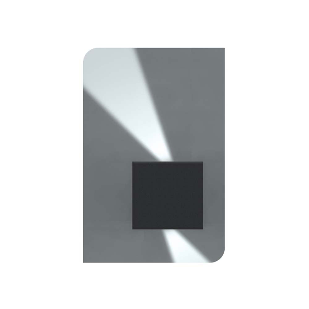 LUMINARIO DE PARED SOBREPONER CUBO DE LED ACABADO GRIS 6W, 3000K 2 SALIDAS OPTICA AJUSTABLE 85-265V IP65 ILUMILEDS ***HAE 2024***