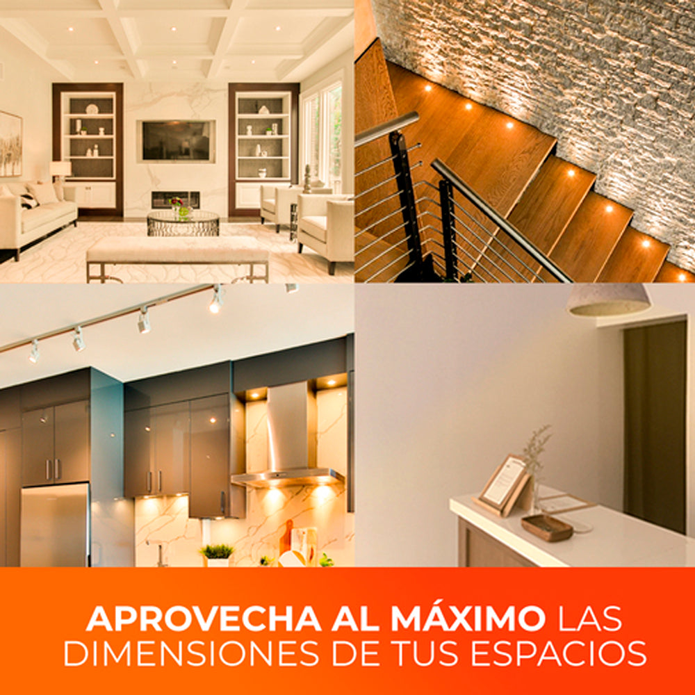 FOCO LED CIRCULAR TECNOLITE 9W LUZ SUAVE CÁLIDA BASE E27