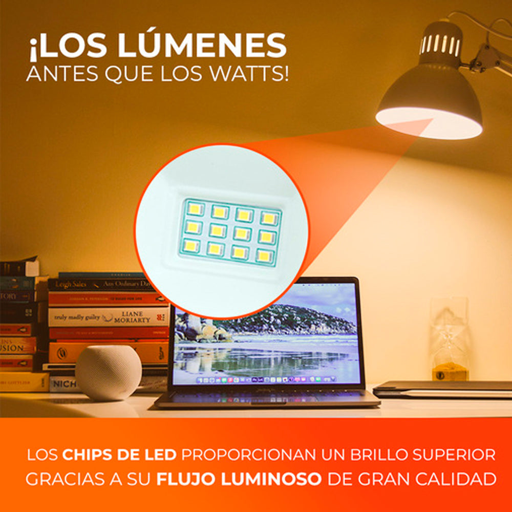 FOCO LED CIRCULAR TECNOLITE 9W LUZ SUAVE CÁLIDA BASE E27