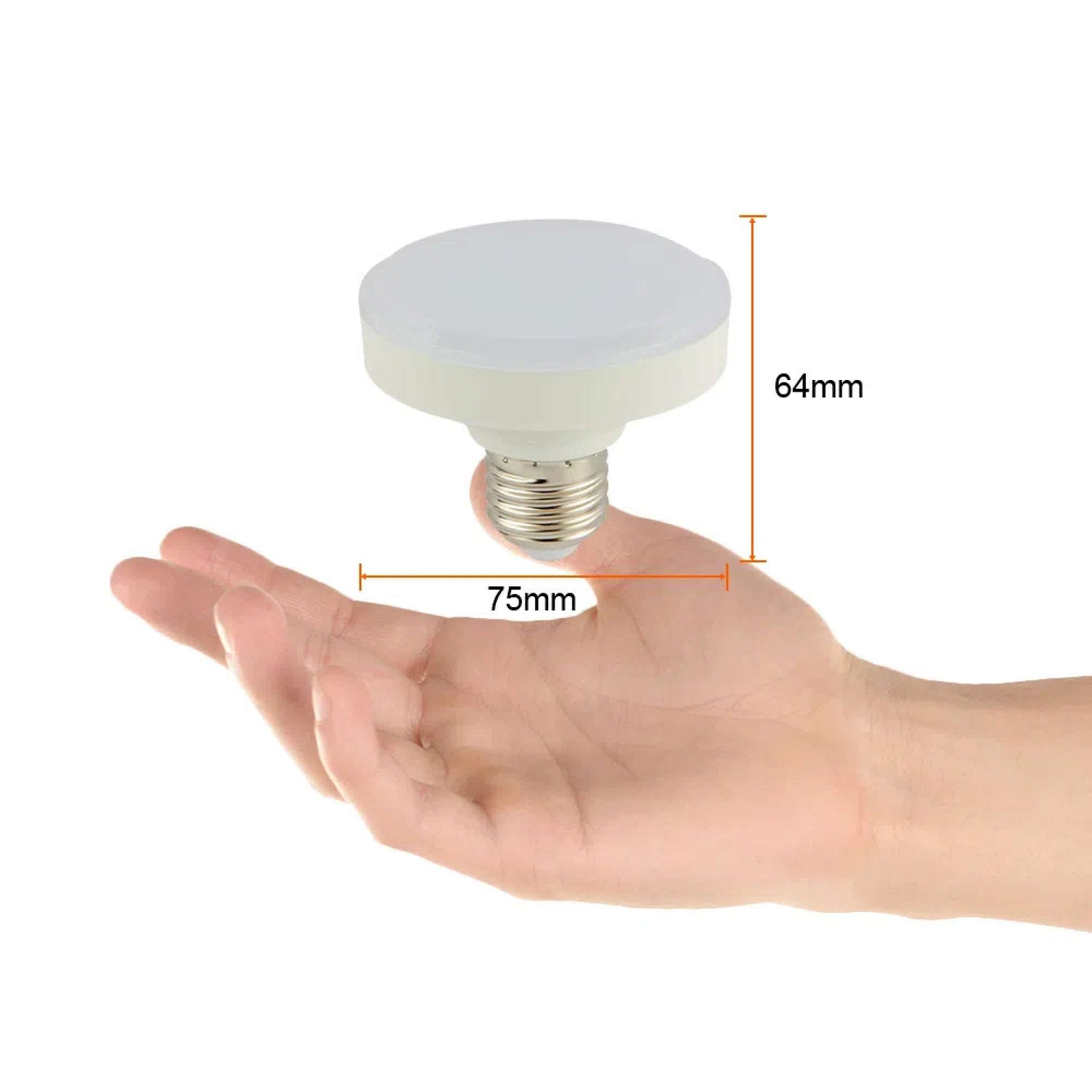 KIT DE 6 FOCOS LED CIRCULARES 9W LUZ DE DIA BASE E-27 COLOR BLANCO TECNOLITE
