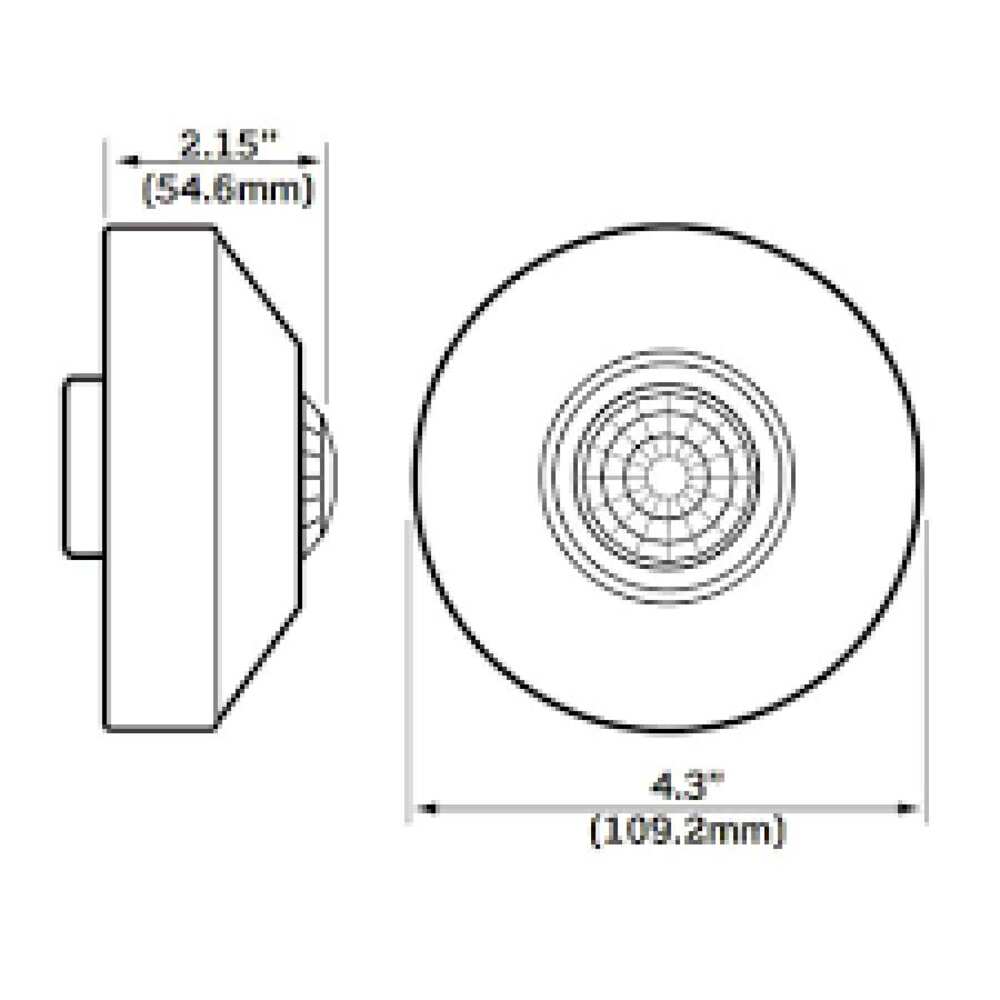 SENSOR INFRARROJO TECHO 360 BCO. 1000W. ODC0S-I1W LEVITON