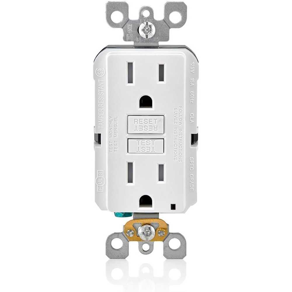 CONTACTO DUPLEX 15A/125V. C/ICFT SMART LOCK C/LED BLANCO N7599-00W // GFNT1-00W C/TAPA