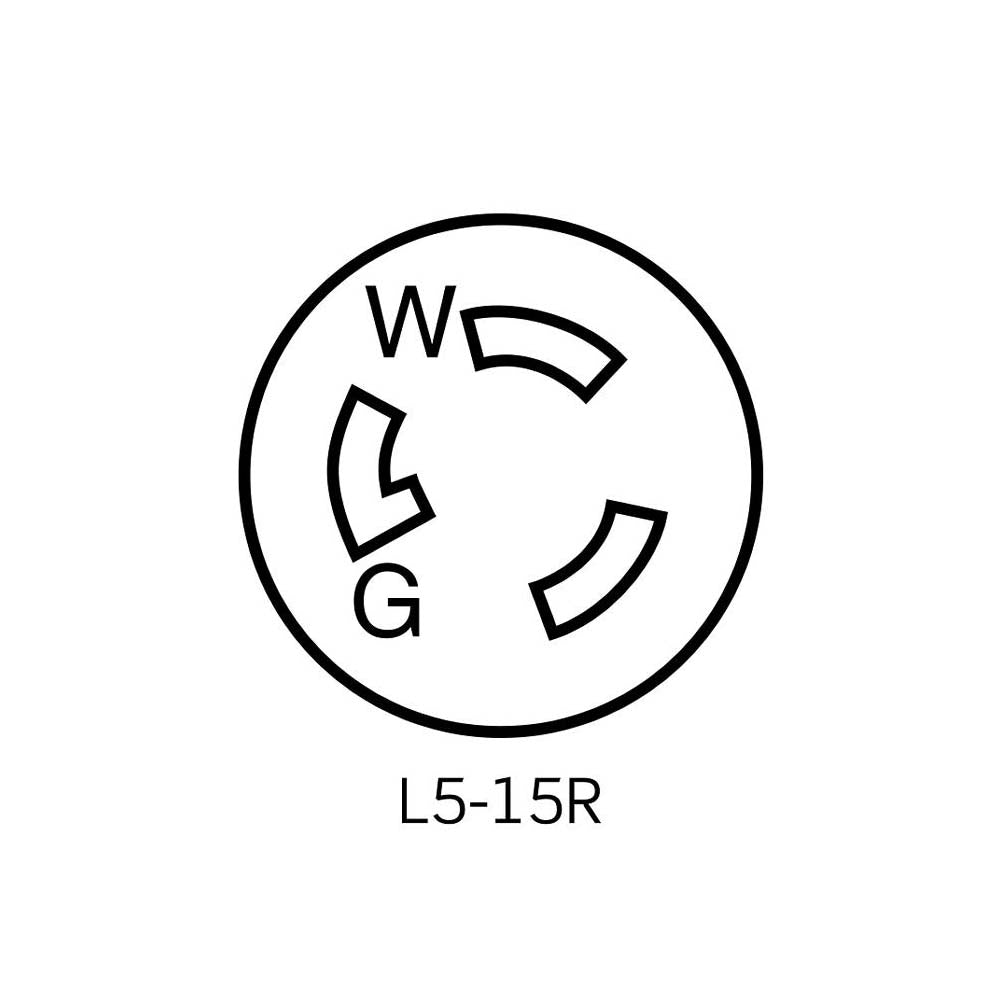 CONTACTO COLGANTE 2P-3H 15A/125V NEGRO 04729-00C LEVITON *** OFRECER HBL4729C ***