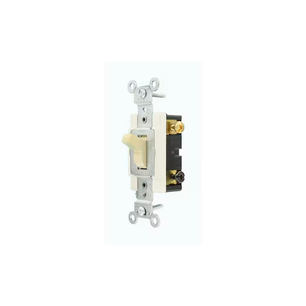 APAGADOR PALANCA 3 VIAS 15A. 120/277V. MARFIL CS315-02I LEVITON *** OFRECER 46003 ***