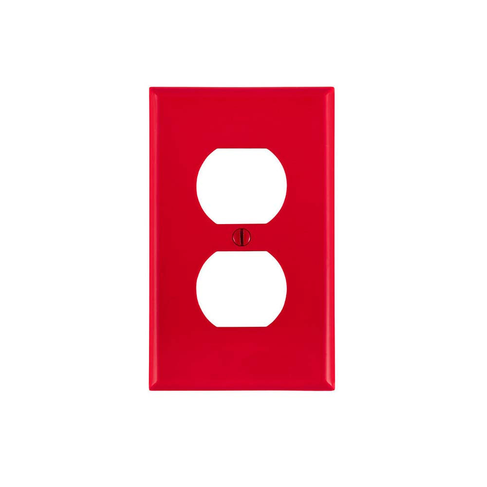 PLACA NYLON P/CONT. DUPLEX ROJO 80703-00R LEVITON *** OFRECER TP8-RED ***