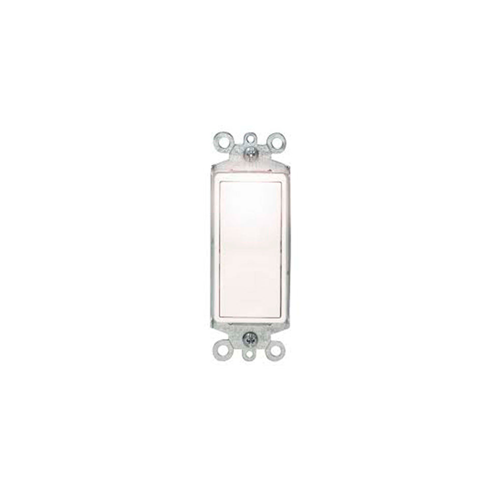 APAGADOR DECORA ILUMINADO 3 VIAS 15A/120V. BLANCO 05613-00W LEVITON