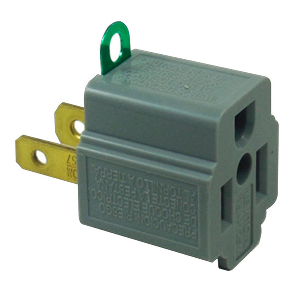 CLAVIJA CONVERTIDORA DE 2P/2H A 2P/3H NP GRIS 00274-0NP LEVITON