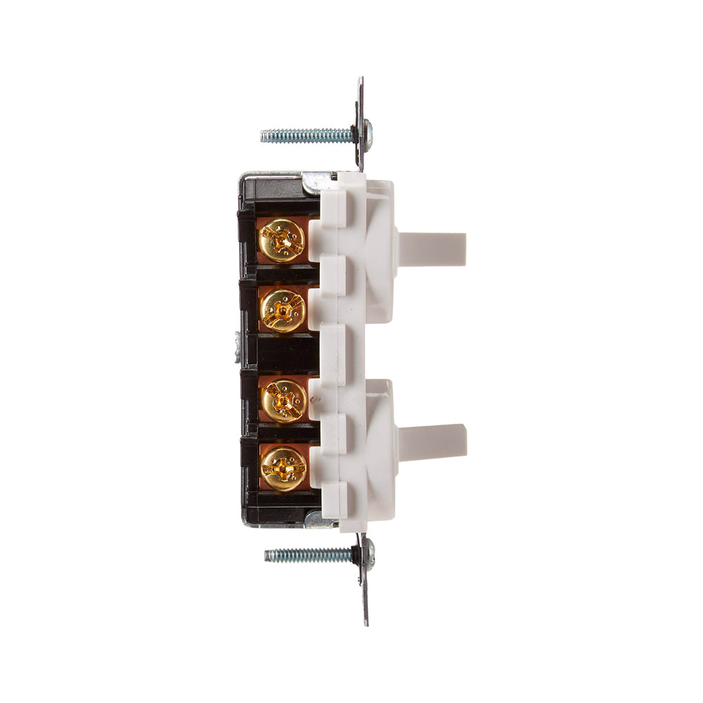 APAGADOR DUPLEX PALANCA 3V. 15A. 120/277V. BLANCO 05243-00W LEVITON