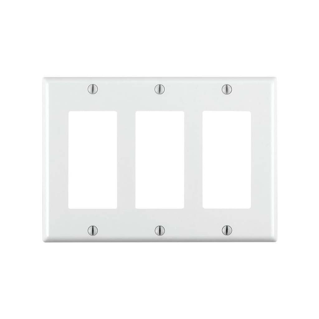 PLACA DECORA 3 UNIDADES UREA BLANCA 80411-00W LEVITON