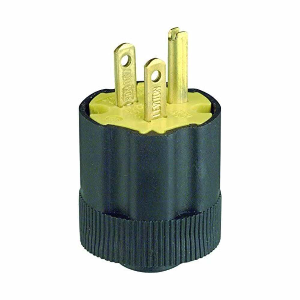 CLAVIJA DE HULE U.R. NEGRA RESIDENCIAL ENTRADA RECTA 00113-000 LEVITON