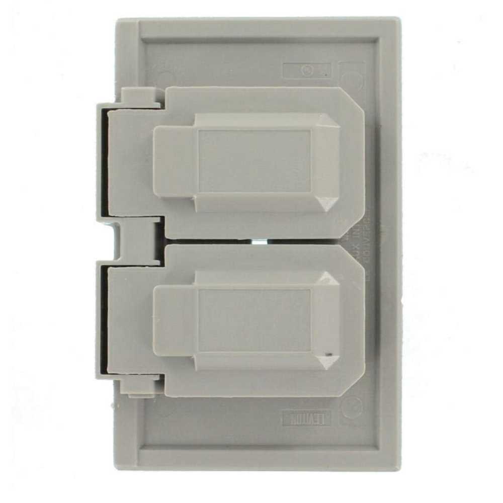 PLACA INTEMP.P/CONT. DUPLEX TERMOPLASTICA GRIS 04976-0GY LEVITON