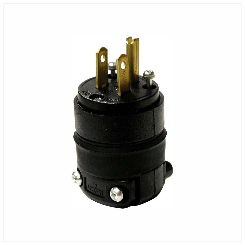 CLAVIJA NYLON NEGRA 15A/127V 515PR-000 LEVITON *** OFRECER AH5965BK ***