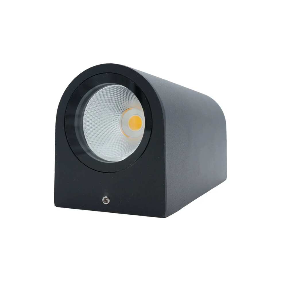 LUM DECORATIVO LED CURVO 10W 85-240V 3000K NEGRO