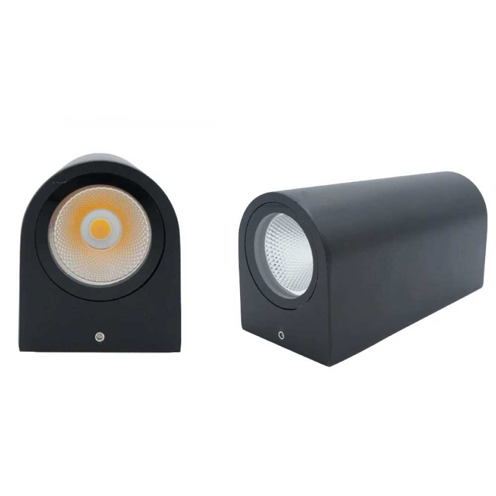 LUM DECORATIVO LED CURVO 10W 85-240V 3000K NEGRO