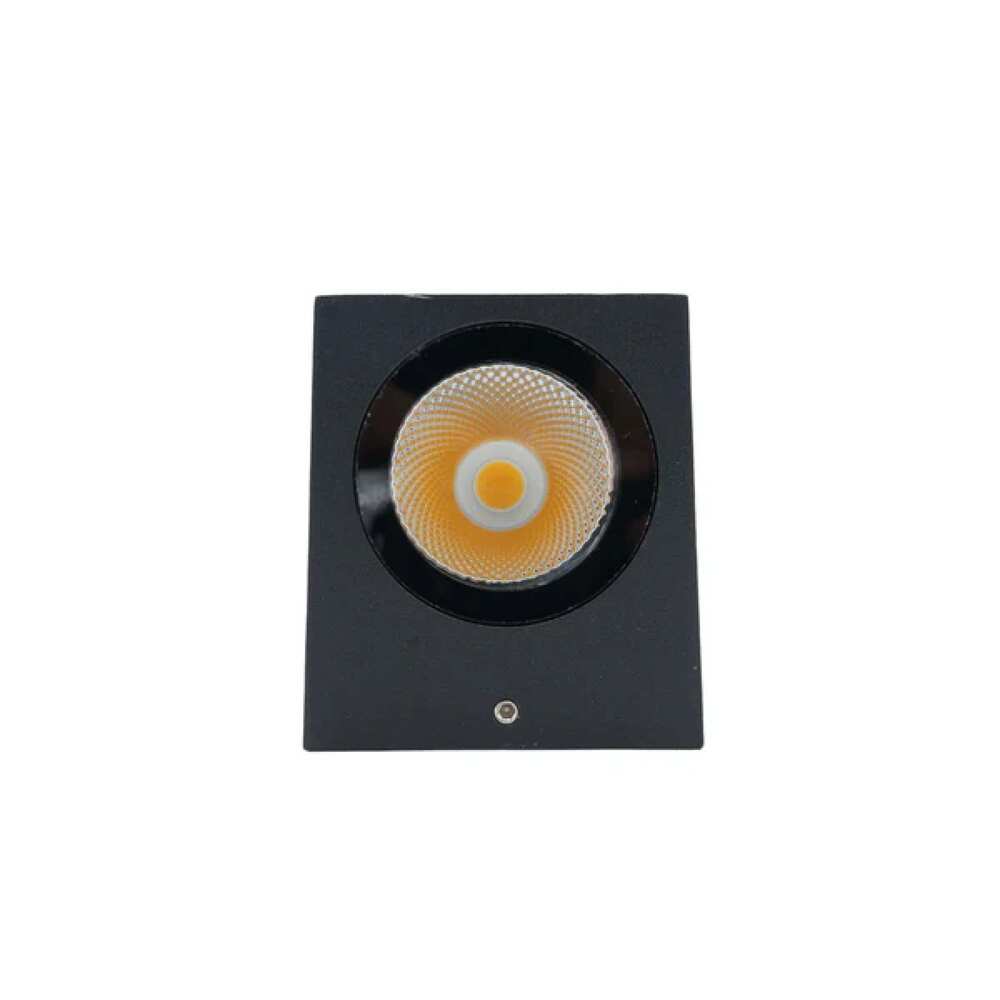 LUM DECORATIVO LED CUADRADO 10W 85-240V 3000K NEGRO